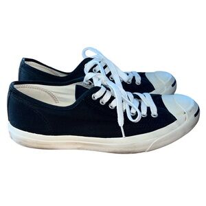 Converse Jack Purcell Sneakers Shoes Black Unisex Mens Size 9 Womens 10.5